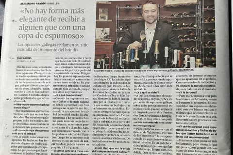 ENTREVISTA EN SOCIEDAD PARA LA VOZ DE GALICIA